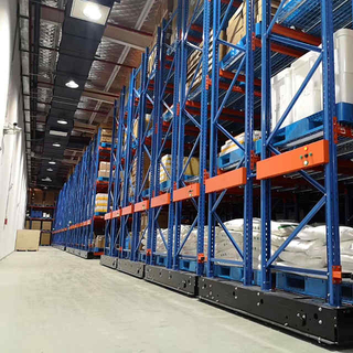 Sistema de estantes móveis de aço vertical para armazenamento