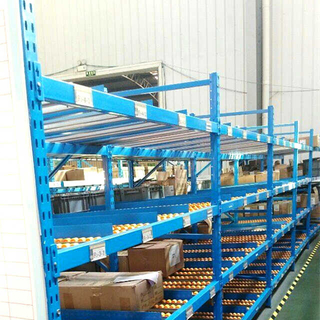 Rack de fluxo de caixa de aço para armazenamento industrial